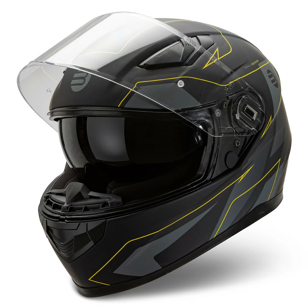 Casco Integrale Befast Ventus Nero Giallo 4 Casco Integrale Befast Ventus Nero Giallo - immagine 2