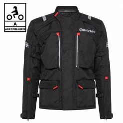 Giacca Moto Touring Befast VICTORY CE Certificata 3 Strati Nero