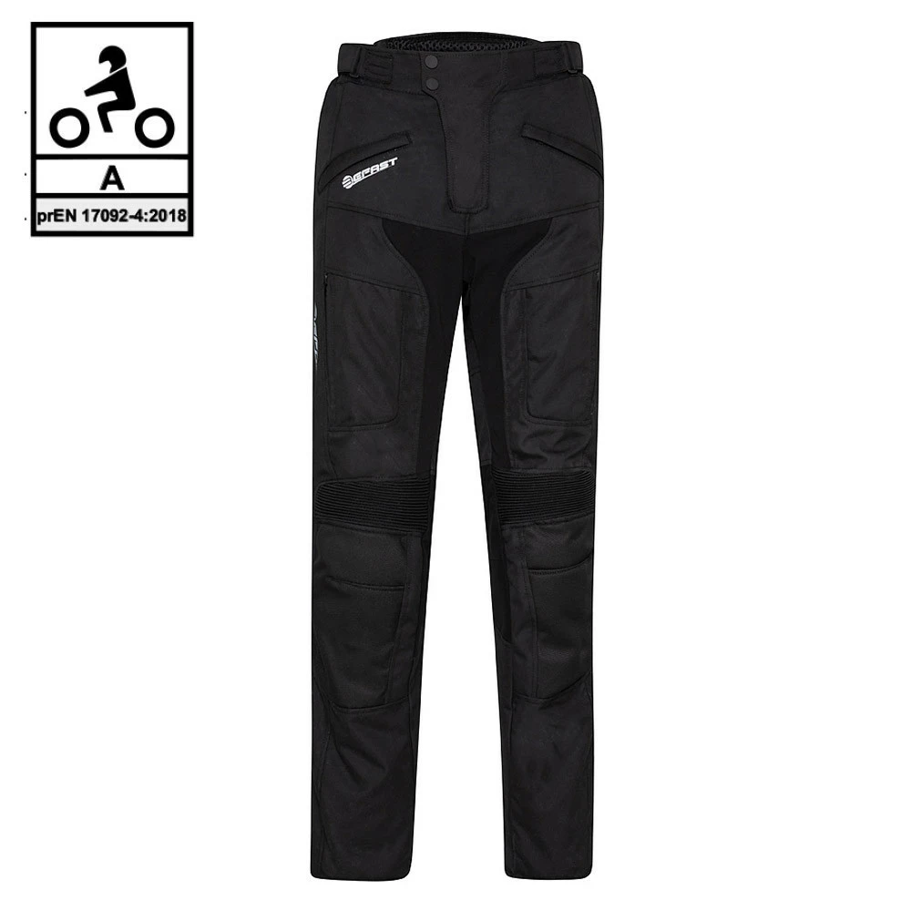 Pantaloni Moto Touring Befast VICTORY PANT CE Certificati 3 Strati Nero 3 Pantaloni Moto Touring Befast VICTORY PANT CE Certificati 3 Strati Nero