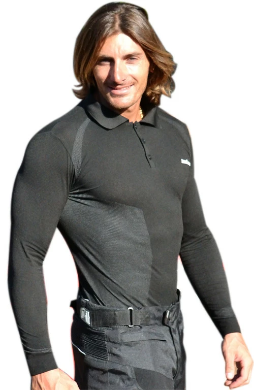 Polo Intima A Maniche Lunghe In Filo Di Carbonio Befast West 3 Polo Intima A Maniche Lunghe In Filo Di Carbonio Befast West
